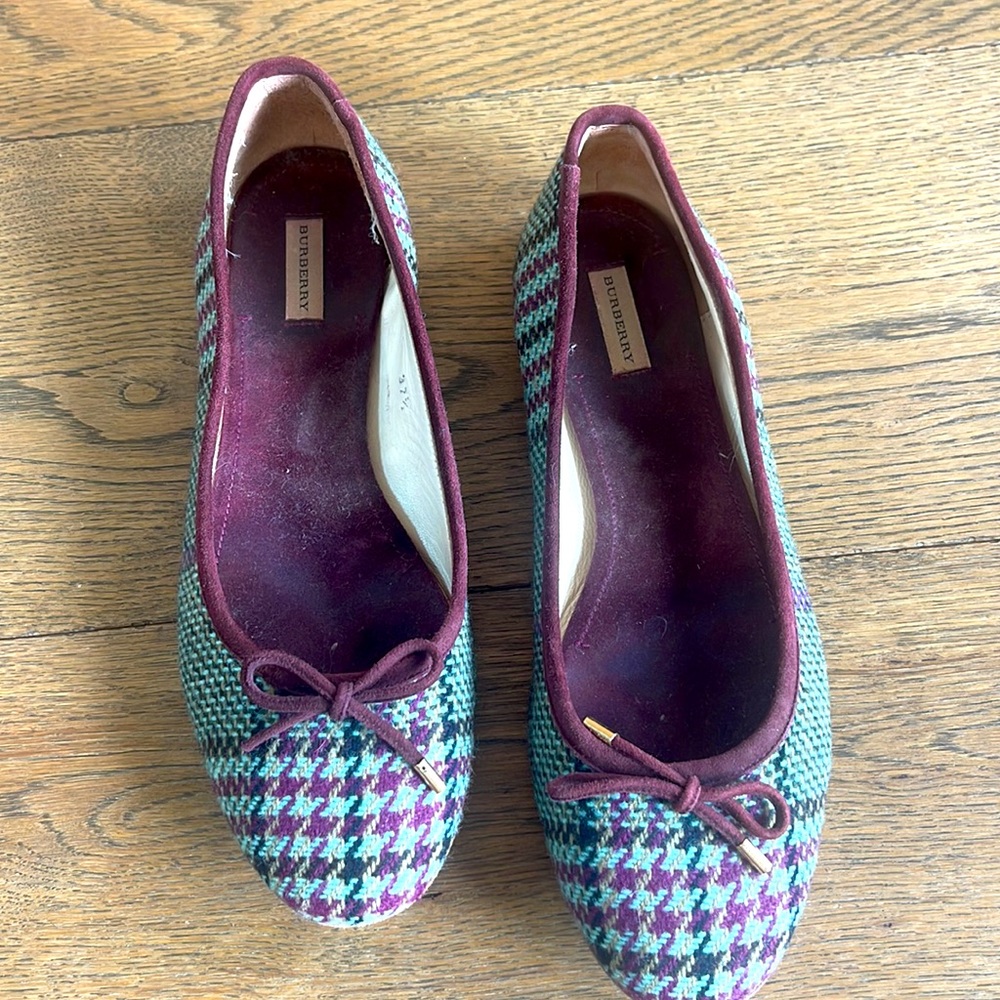 Burberry tweed flats - Picture 2 of 5